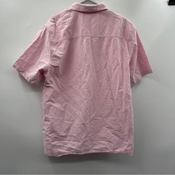 Calvin Klein Men's Light Pink Short Sleeve Button Down Shirt Size XL - Picture 4 of 8
